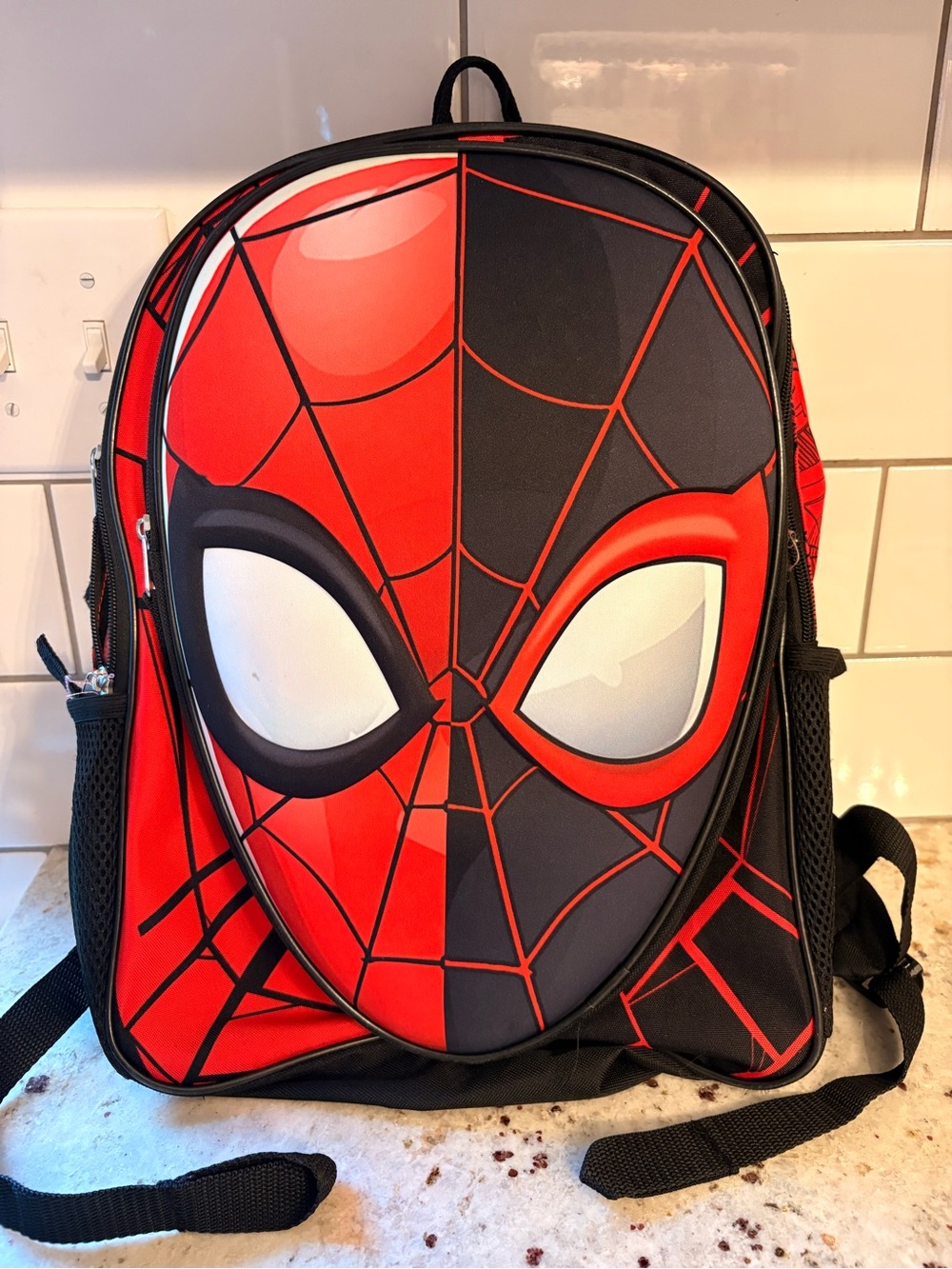 Spider-Man Kids Red & Black Backpack